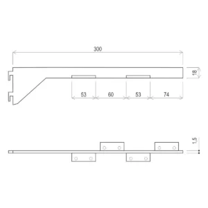 WI BD obostrani nosači drv. police ANT