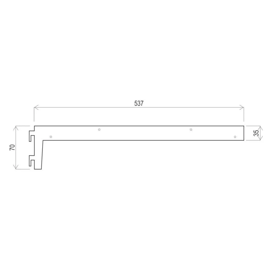 WI BD nosač stakl. drv. police ANT