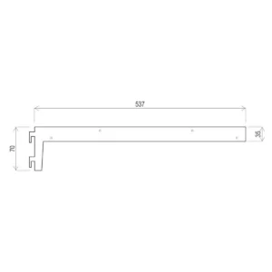 WI BD nosač stakl. drv. police ANT