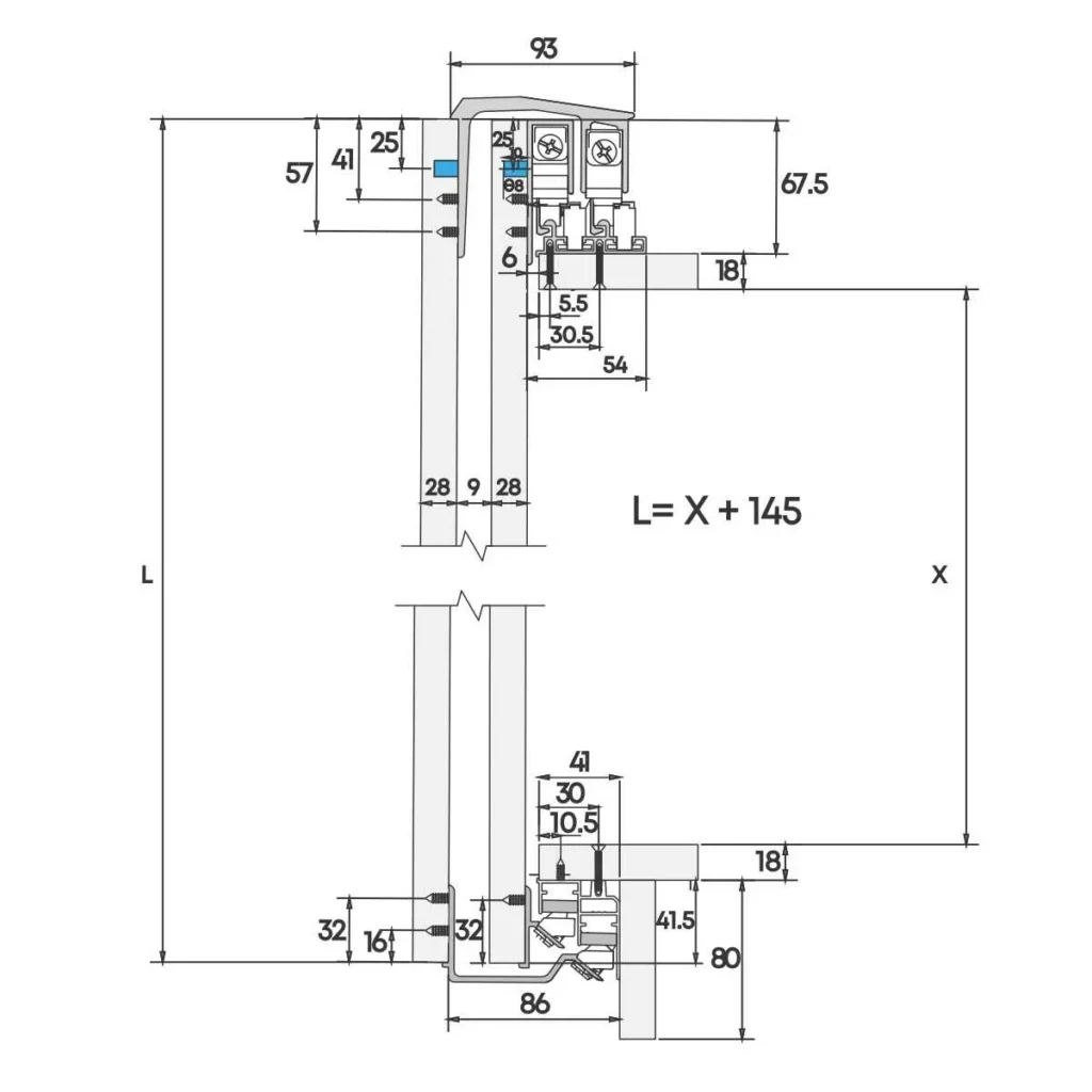 SGM PRM-100 met. mehan.-2 vrata