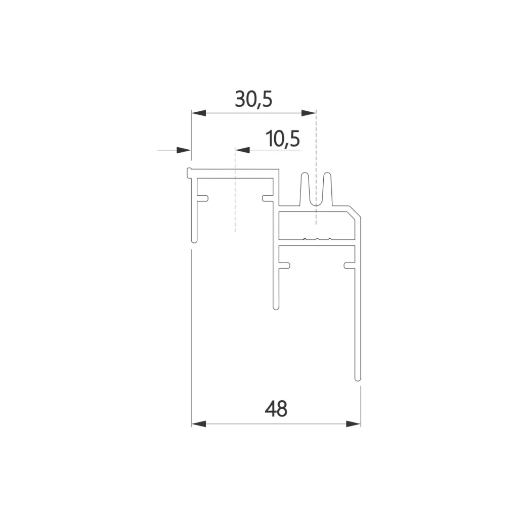 SGM PRM-100 donja šina AL BM