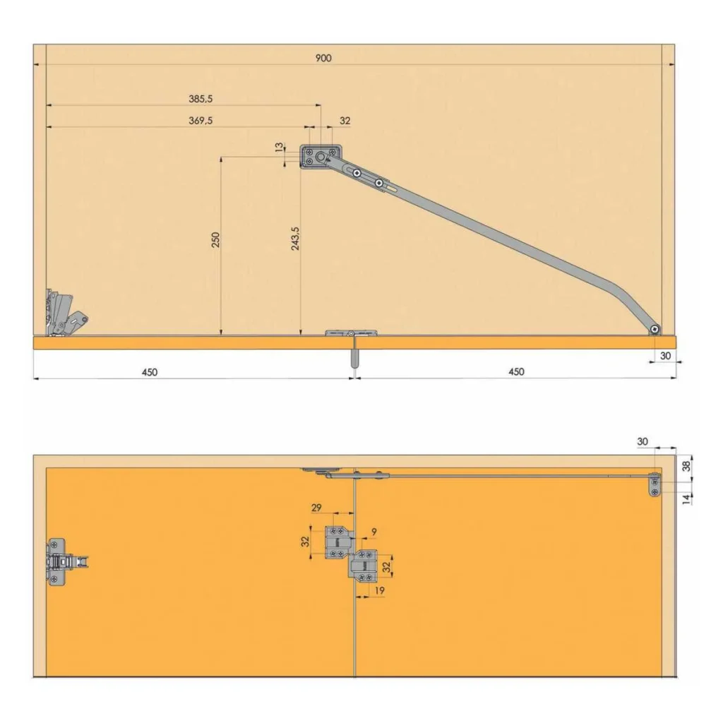 PV S 45 preklopni mehanizam 30kg