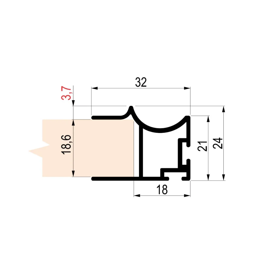 RU 70 rukohvat L=2,7m AL SB
