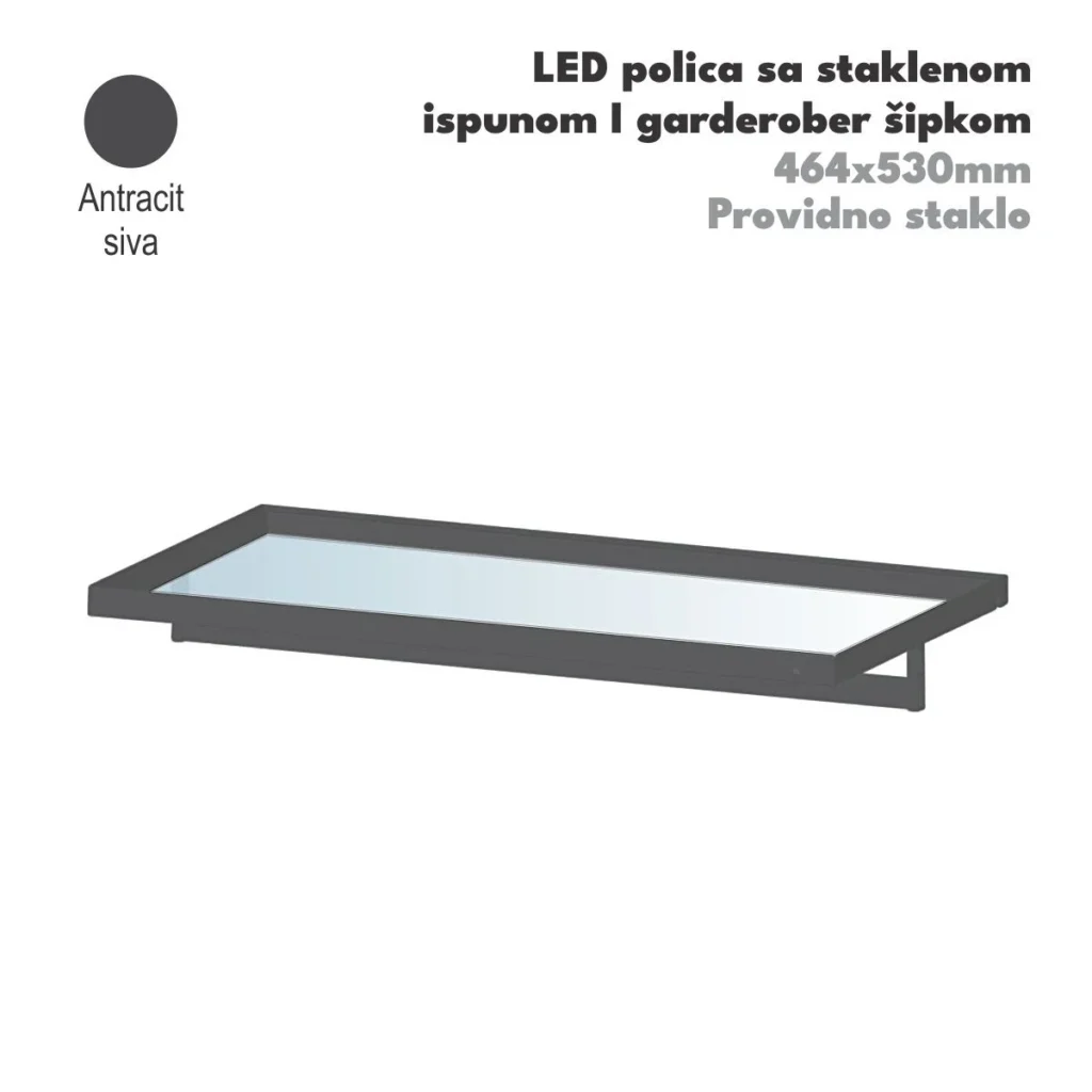 UPGS LED polica sa gard. šip. 464×530 ANT
