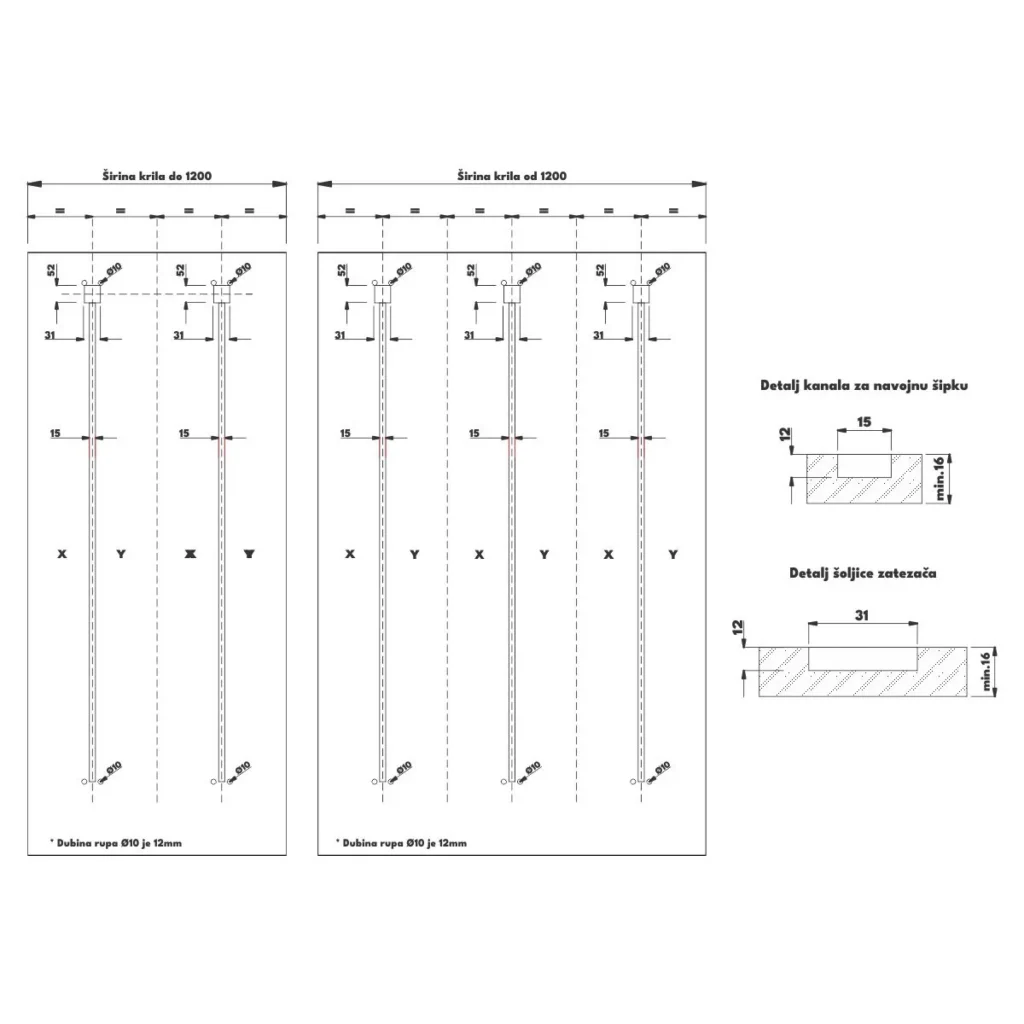 ZAT Zat.vrata MT sa PVC kapom