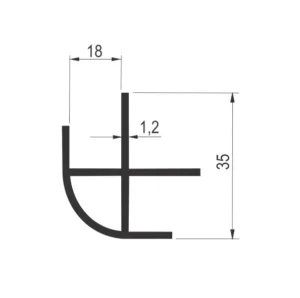 VP 1052 vezni profil AL SM