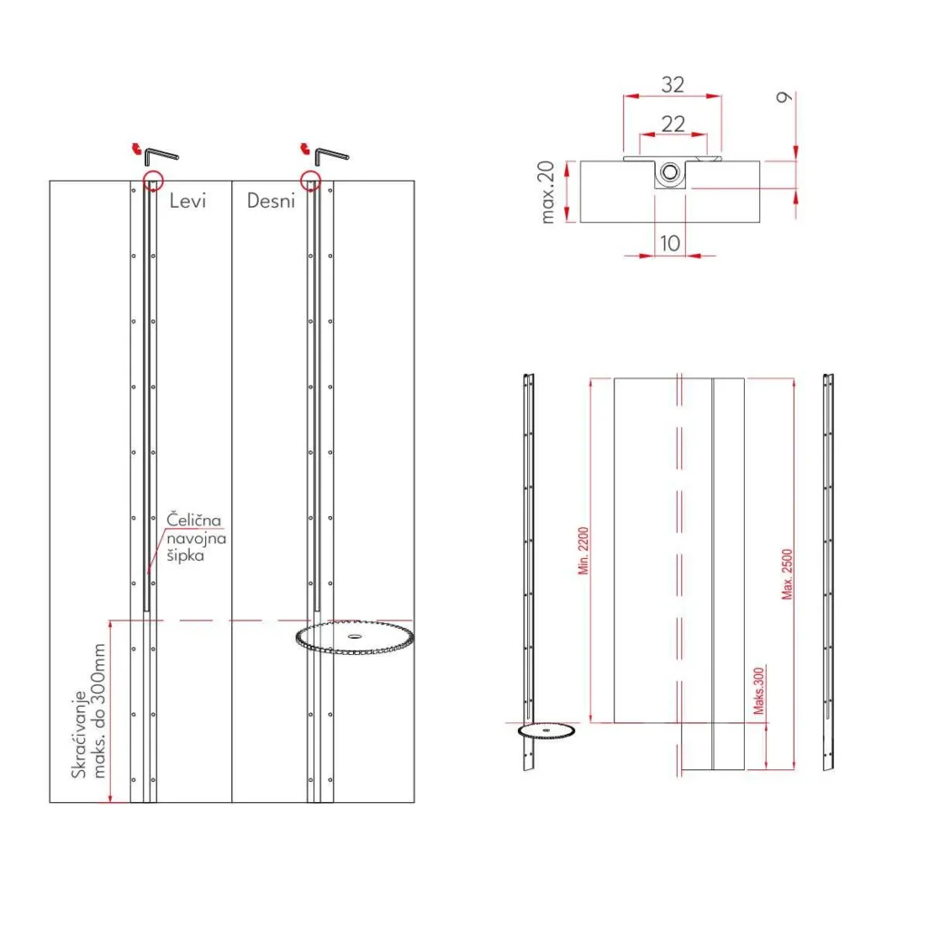 TS-211 zat.vrata deb.20mm max