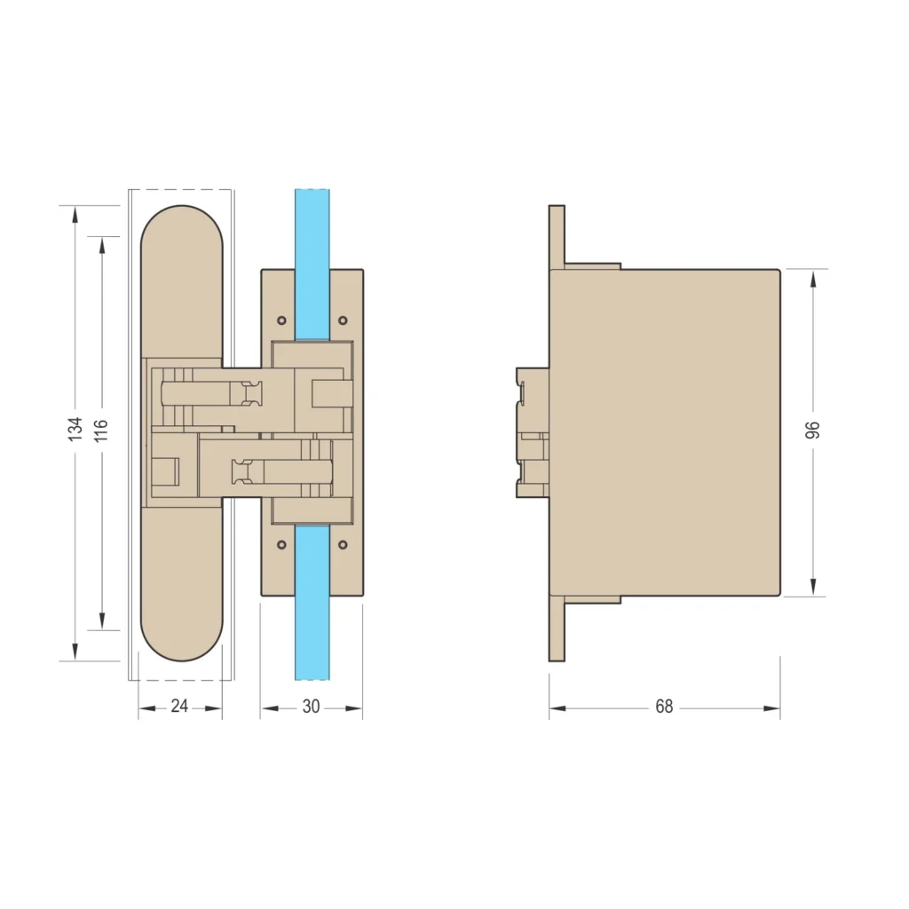 VŠ šarka za stak. vrata 1080 SM