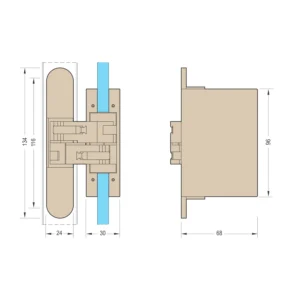 VŠ šarka za stak. vrata 1080 SM