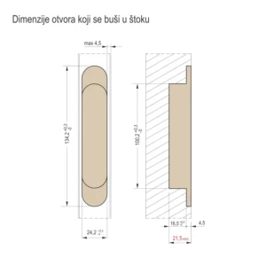 VŠ šarka za stak. vrata 1080 SM