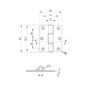 OTK Šarka bez opruge 76x65x2