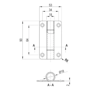OTK Šarka bez opruge 90x53x2