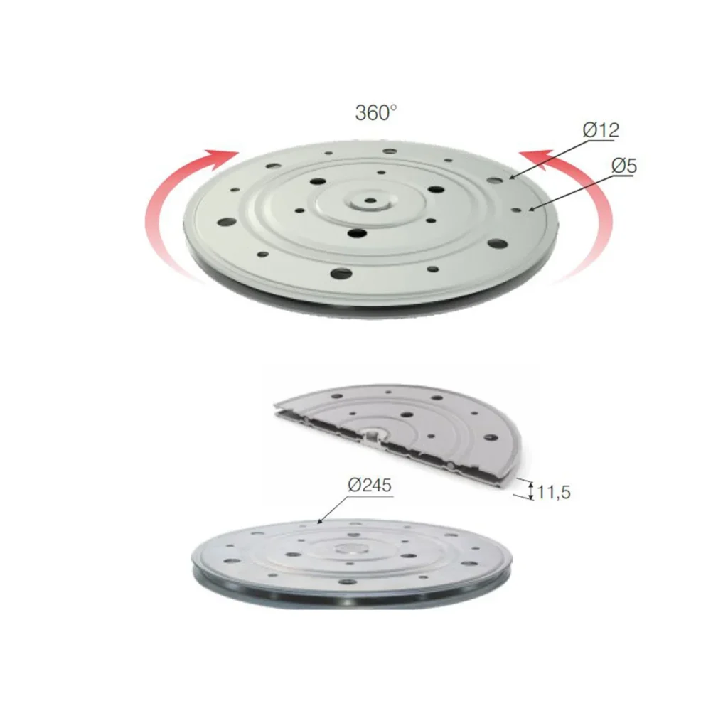 O Rotator okrugli 245mm MS