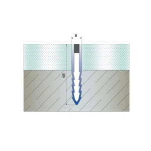 DIL U PVC klin profil 48mm