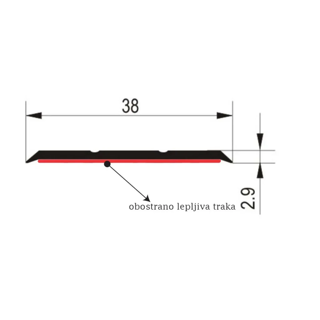 LIN 3051 BM L=1,80m al. profil