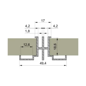 PANO 1068 F dvostruki profil AL SM