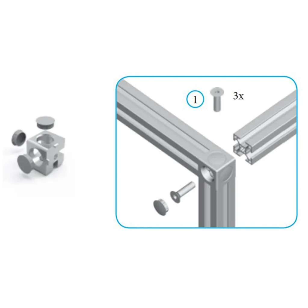 SIGMA kocka 3 kraka-45x45zamak