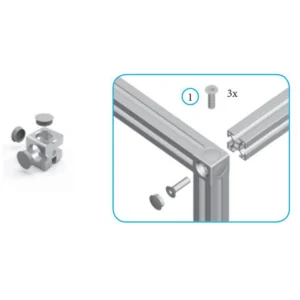 SIGMA kocka 3 kraka-45x45zamak