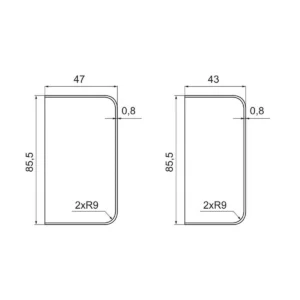 VŠ maska za “RIGA” šarku INOX