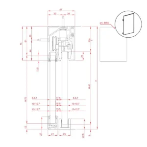PVS SV PVC čep za gornju šinu