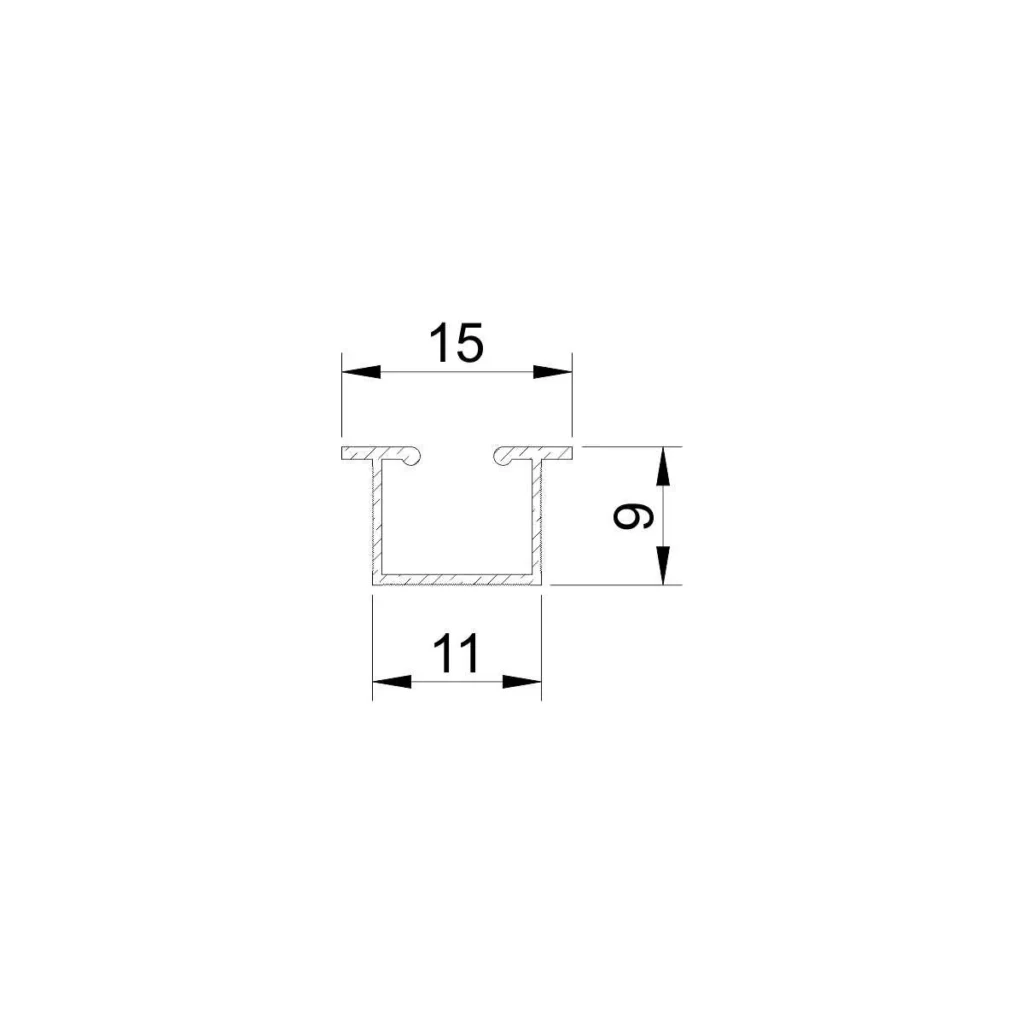 FST gornja ukop. 1k šina AL SM