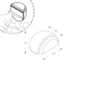VO Odbojnik mod. 406 drv. hrast