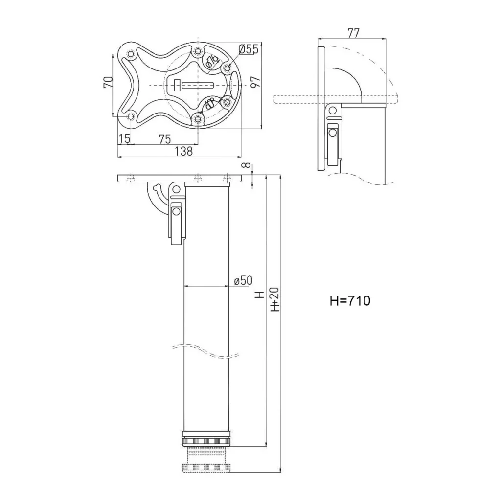 ON STO Noga 50×700 KLICK sjaj
