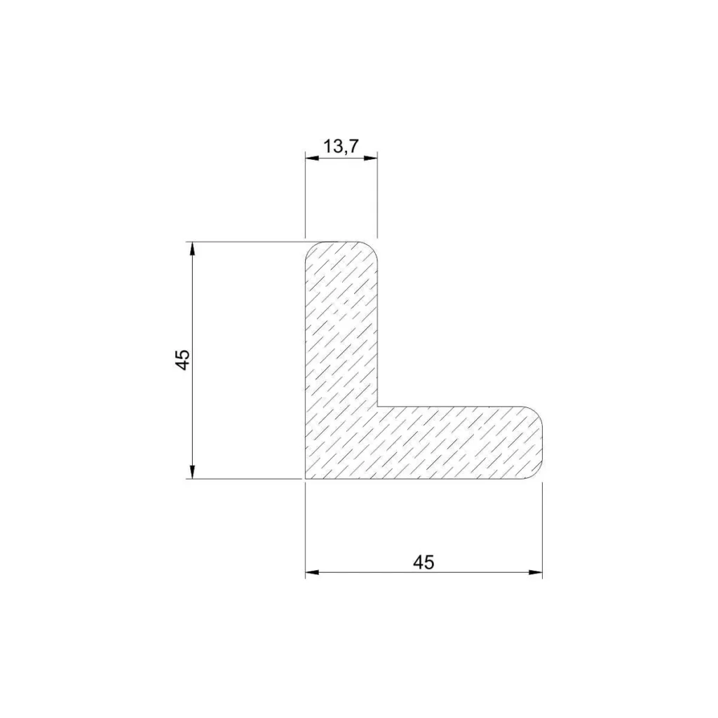 VŠ Metalni ugao bez navoja