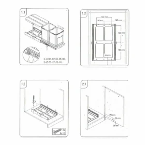 OG korpa za smeće 16l siva HF