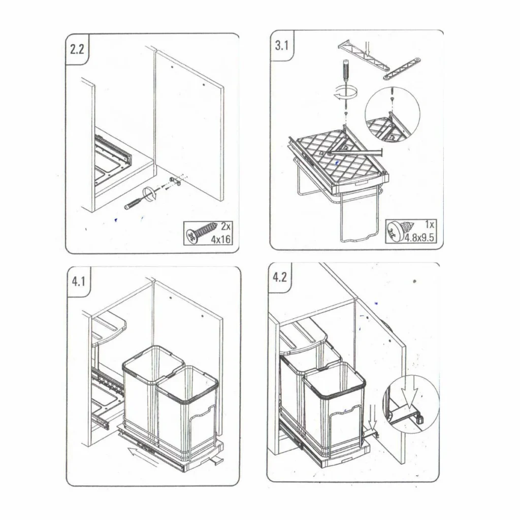OG korpa za smeće 16l siva HF