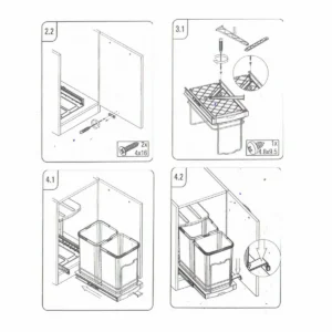 OG korpa za smeće 16l siva HF