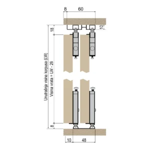 FST donja 2k šina AL SM