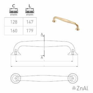 ORN N 128 ruč.STILO zlato GTV