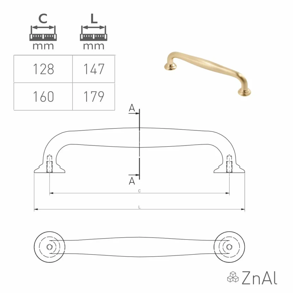 ORN N 160 ruč.STILO zlato GTV