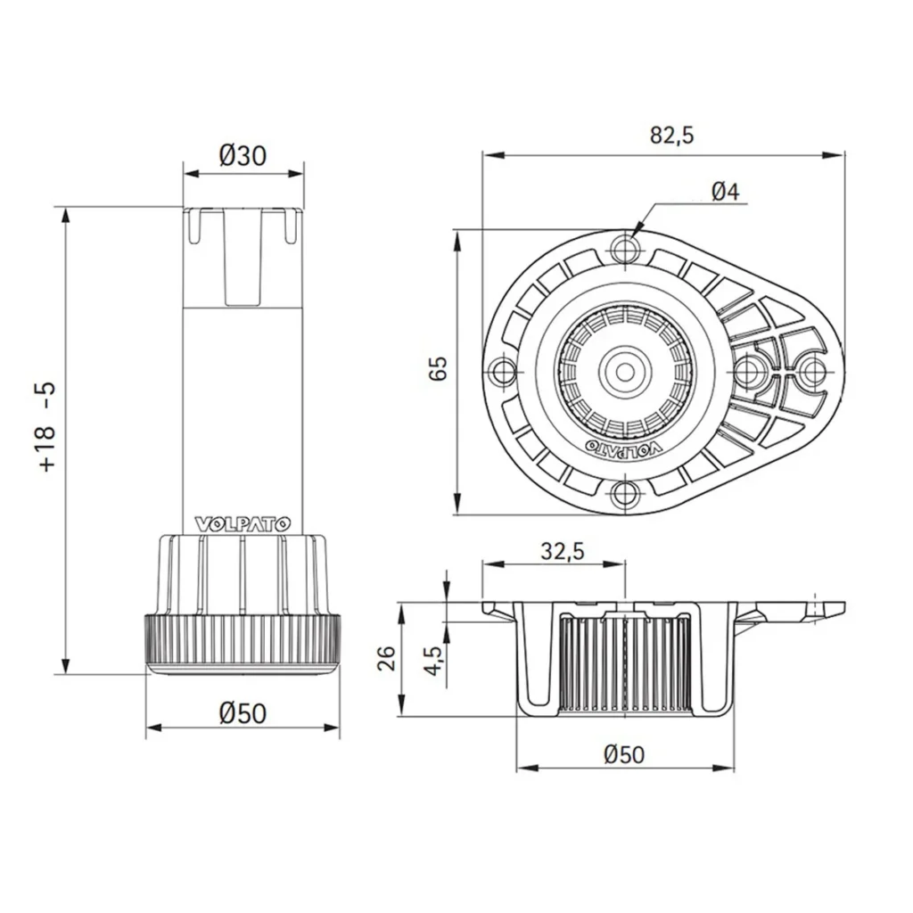 ON   Noga ABS 10cm EXP VOLPATO