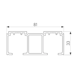 PVS UNIVERSAL gornja 2k šina AL SM