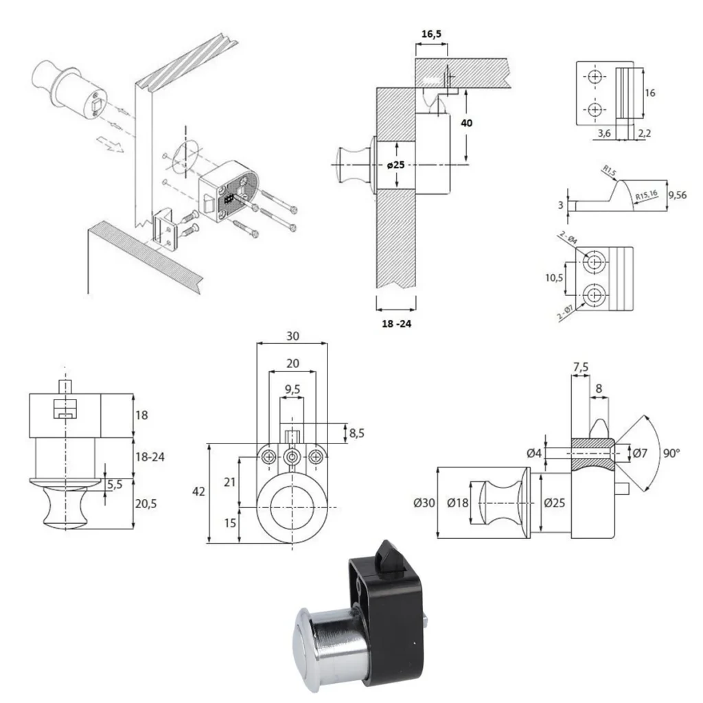 OB D bravica “CAMP” bez ključa