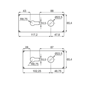 VŠ “ZAPP” maska za bravu INOX