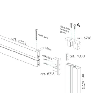 UPGS podloška za vertikalu PVC