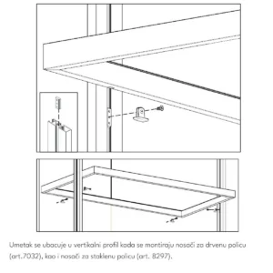 UPGS podloška za vertikalu PVC