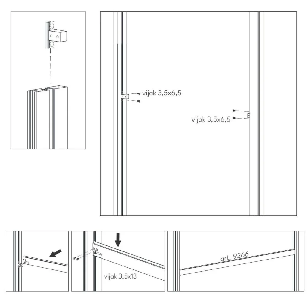 UPGS nosač gard. šipke PVC
