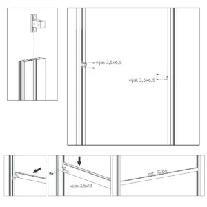 UPGS nosač gard. šipke PVC
