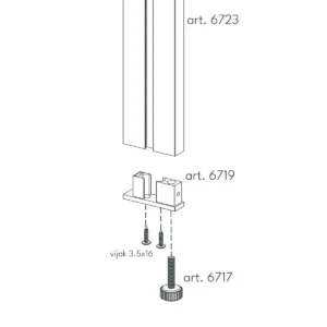 UPGS PVC štelujuća stopica