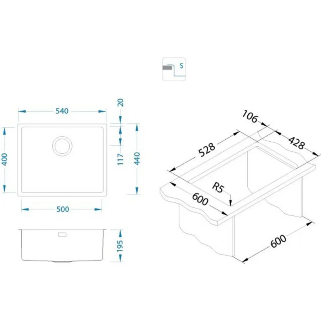SU U ALV KOMBINO 50 CUPPER F/S