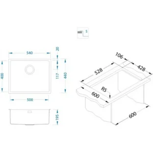 SU U ALV KOMBINO 50 CUPPER F/S