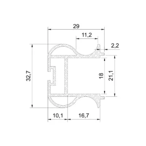 EP18-48 Rukohvat L=5.5m AL SM