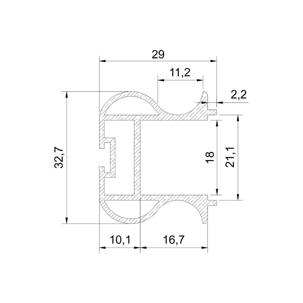 EP18-48 Rukohvat L=5.0m AL SM