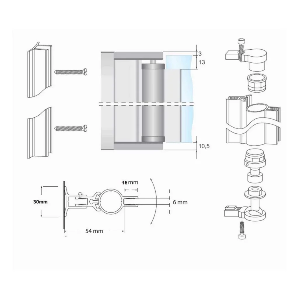 TK Šarka za kadu SB 210cm SI