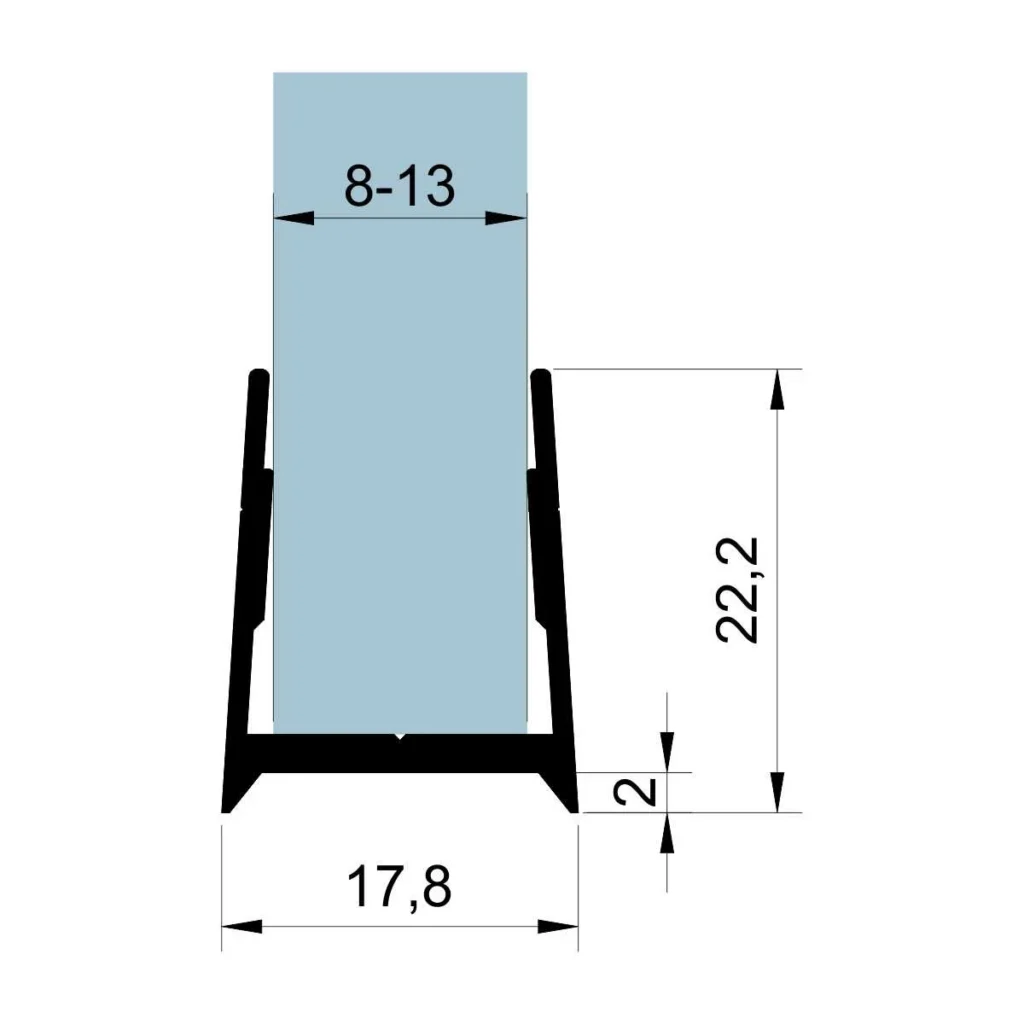 TK profil-st.8-13mm L=3m AL CR