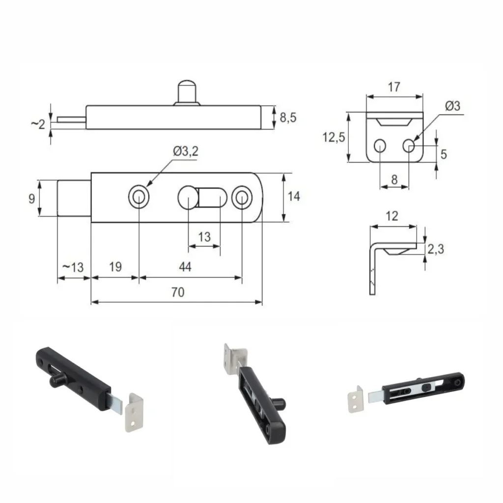 OB D riglica sa prihvatnikom SI